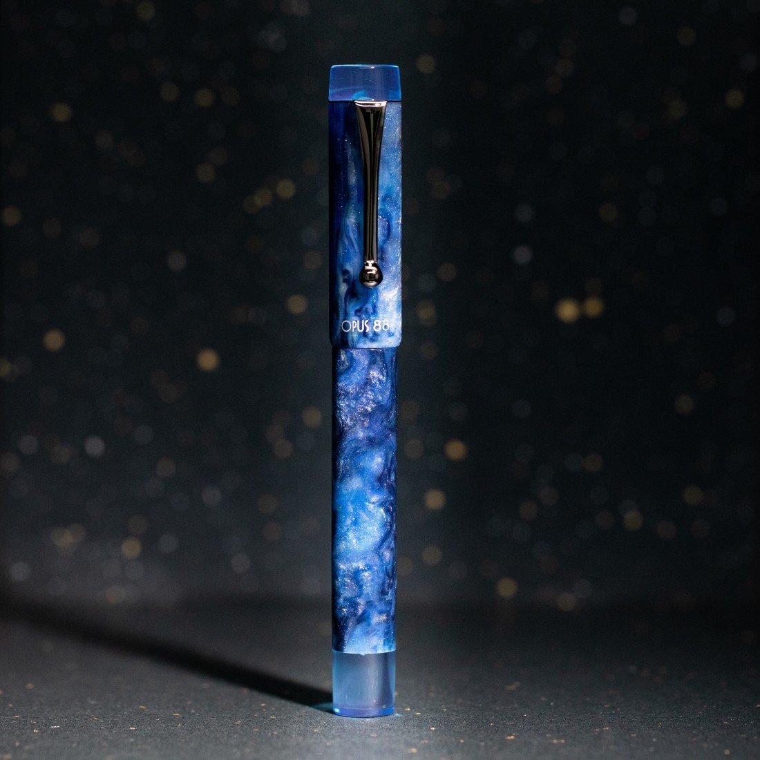 Opus 88 Sapphire Demonstrator Fountain Pen Special Edition Black Nib