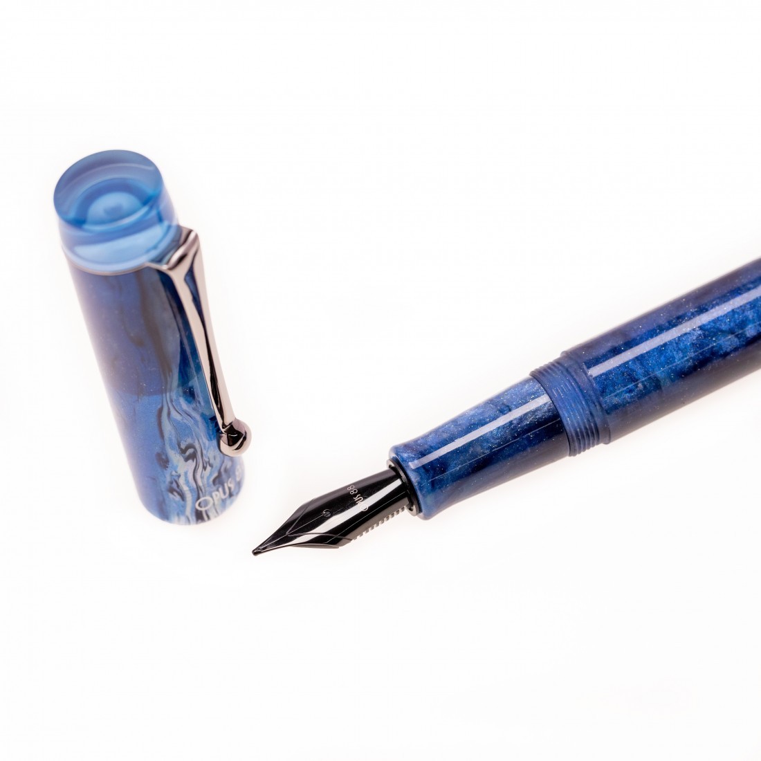 Opus 88 Sapphire Demonstrator Fountain Pen Special Edition Black Nib