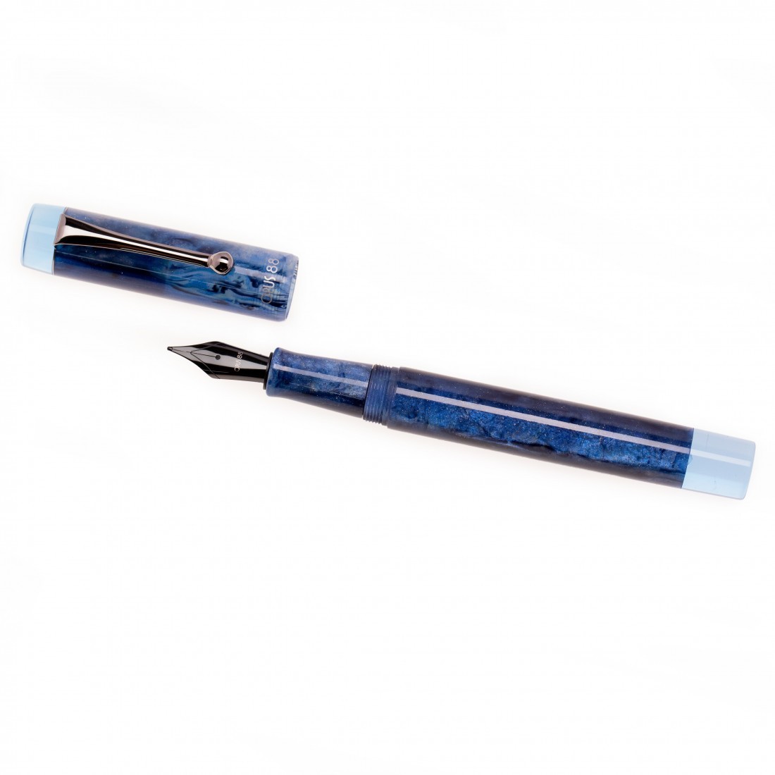 Opus 88 Sapphire Demonstrator Fountain Pen Special Edition Black Nib