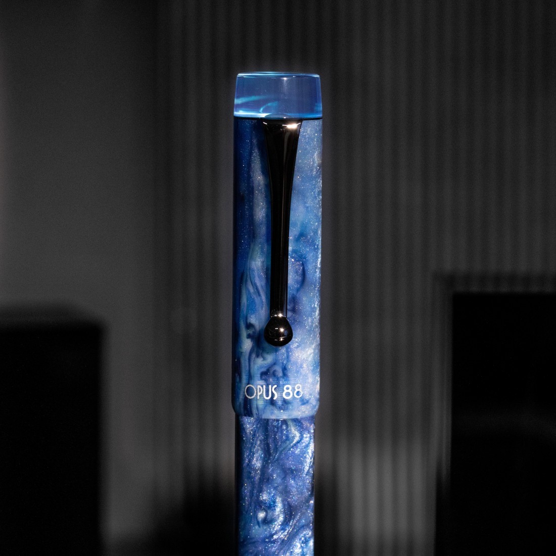 Opus 88 Sapphire Demonstrator Fountain Pen Special Edition Black Nib