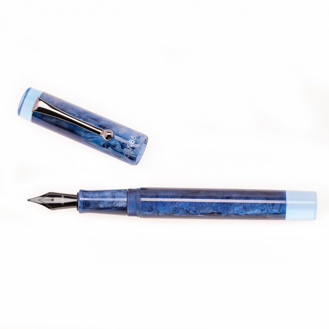 Opus 88 Sapphire Demonstrator Fountain Pen Special Edition Black Nib