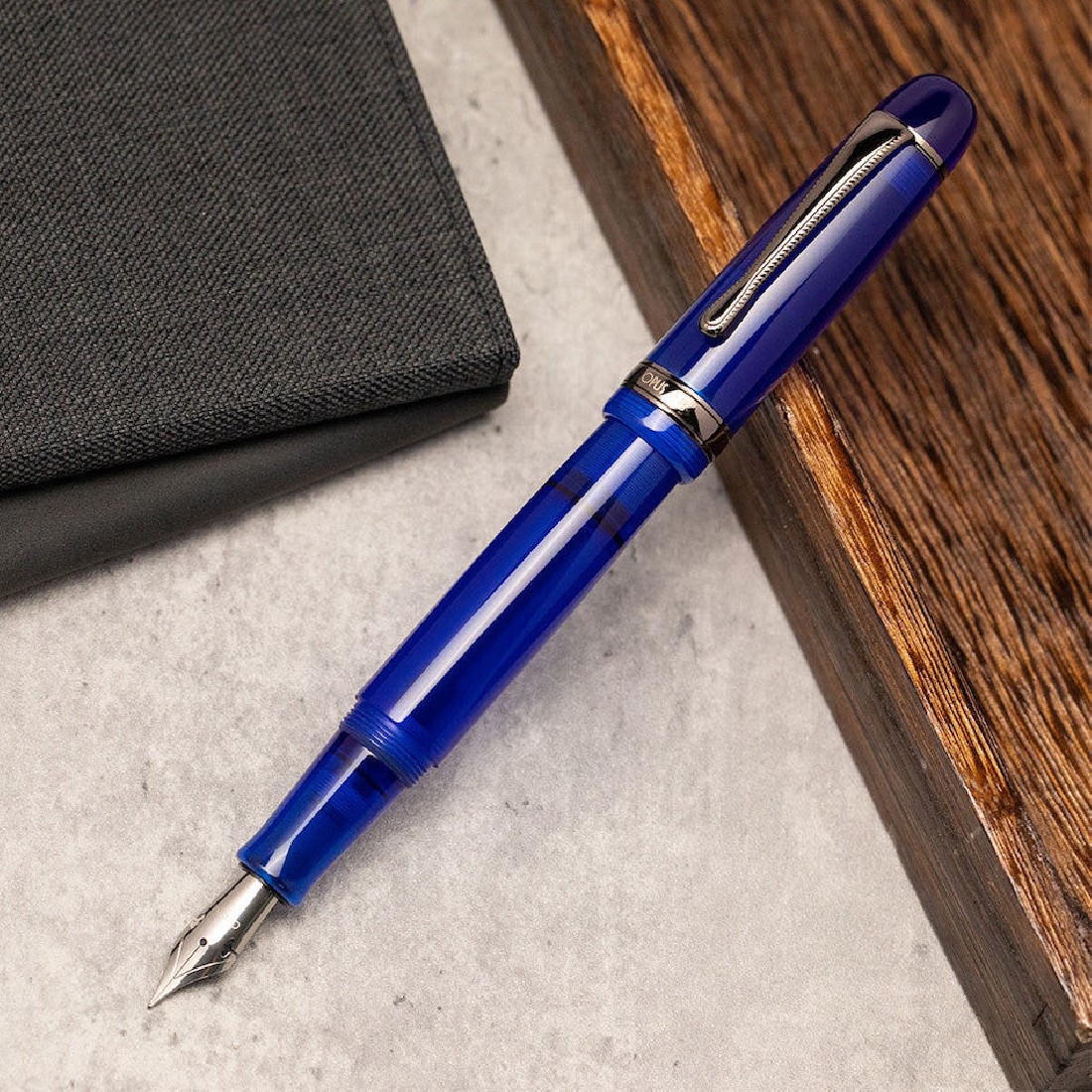 Opus 88 Jazz Transparent Blue Fountain Pen.