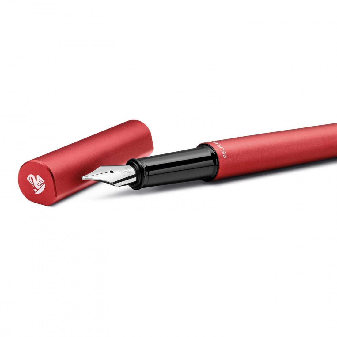 Pelikan Ineo Elements P6 aluminium fountain pen with metal case fiery red