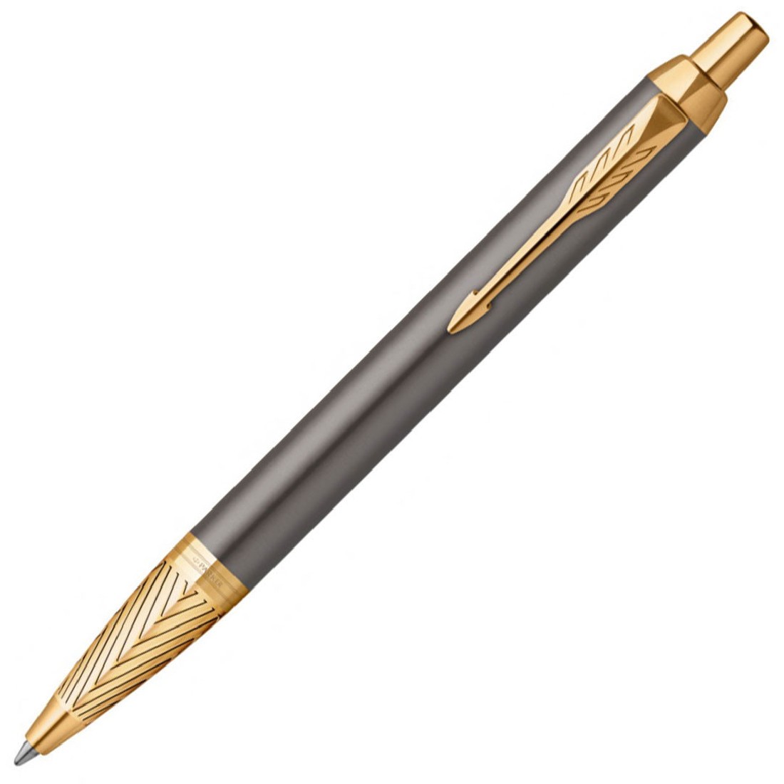 Parker IM Pioneers Collection Arrow Grey Lacquer GT Ballpoint