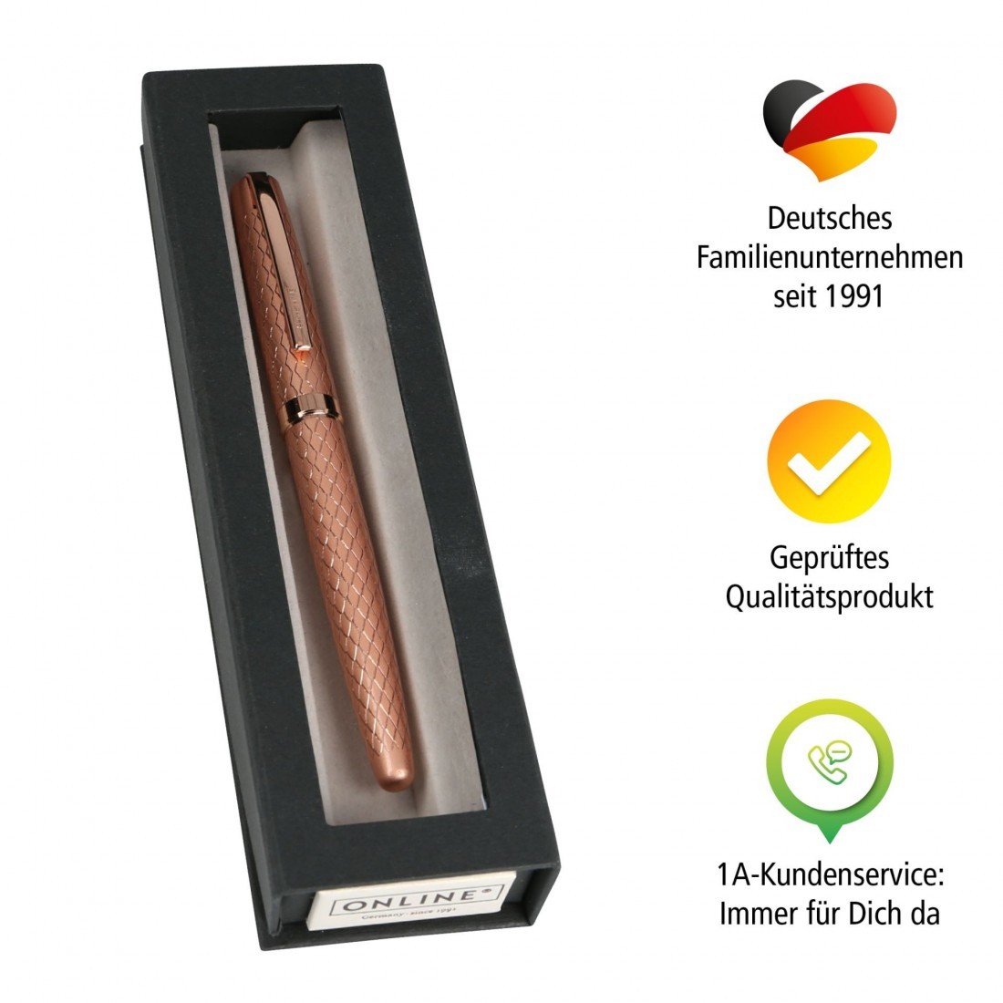 Fountain Pen Eleganza Diamond Rosegold Online 34661