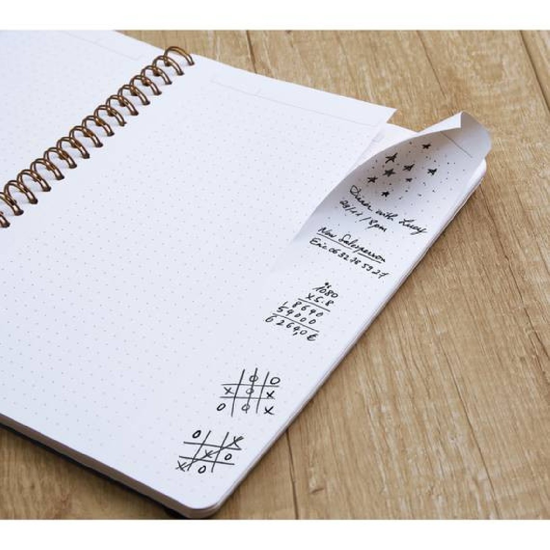 Clairefontaine Rhodia Age Bag 78236 Cahier Spiral Notebook A5 16 x 21 cm 60 Pages Brown Leather Effect Cover