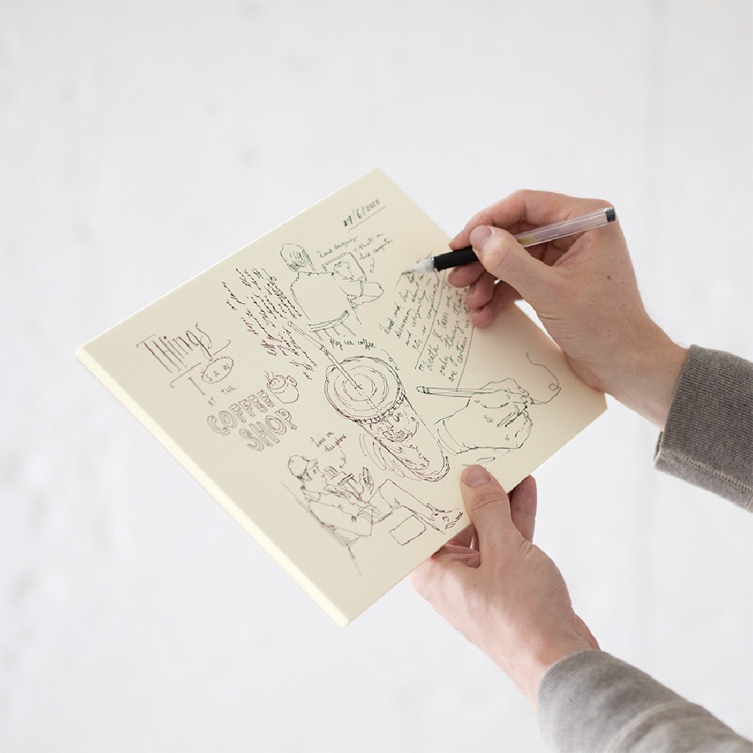 Midori MD Paper Pad A4 Blank, 15236006,  H297×W210×D10mm, 90 sheets