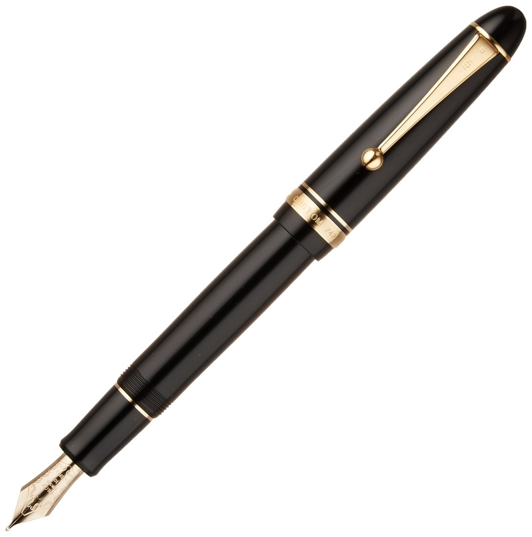 Pilot Custom 742 Black GT, 14k, with converter Fountain Pen