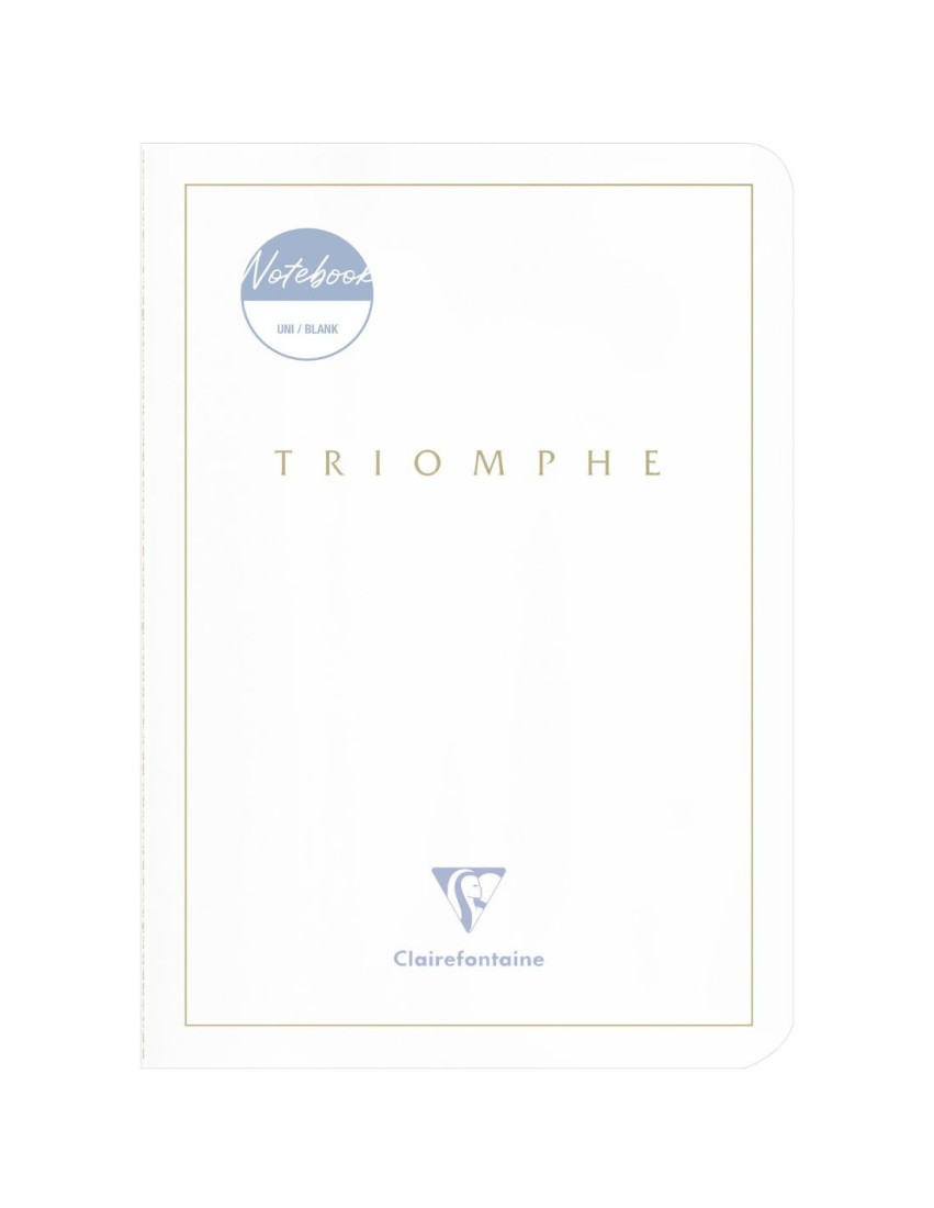 Clairefontaine Rhodia Triomphe Gold A5 14,8x21cm White  plain, 96 pages, 90gr,  Notebook