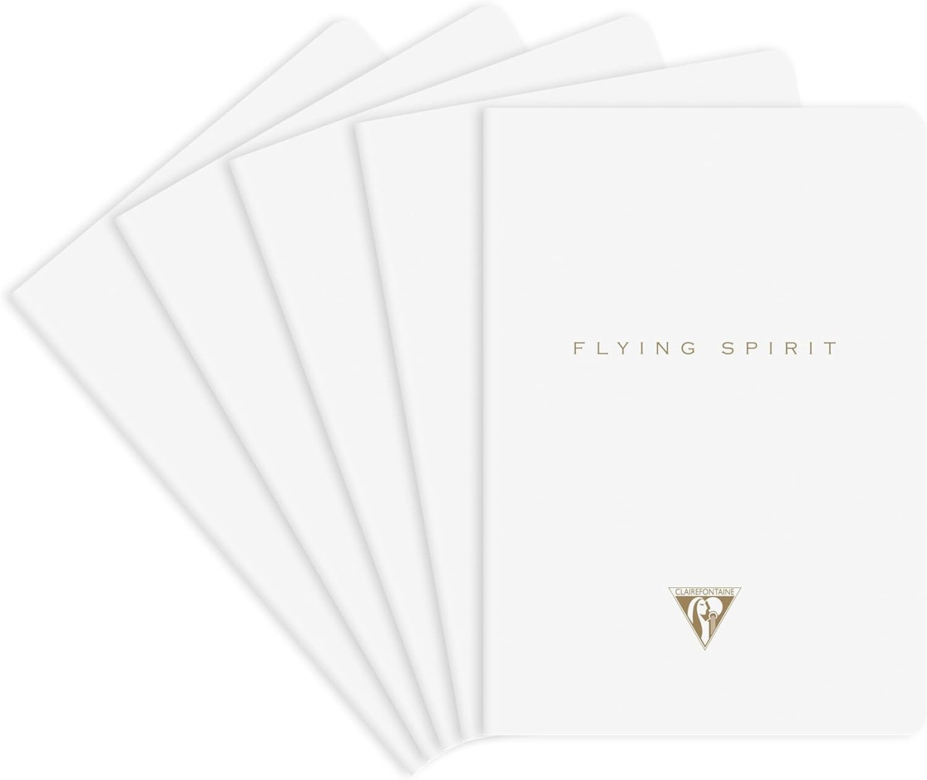 Clairefontaine Rhodia 104536C  Flying Spirit thread-stitched notebook 96 ivory pages 14.8x21 cm 90g lined, laminated white card cover