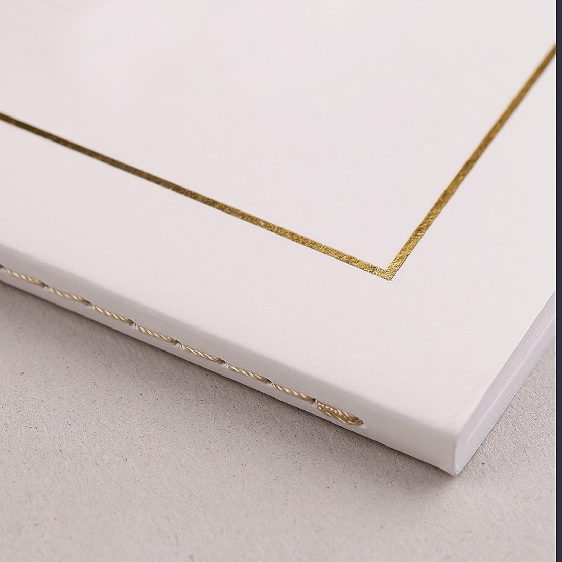 Clairefontaine Rhodia 36170C Triomphe GOLD Collection A White Stitched Notebook - A4 21x29.7 cm - 96 Plain White Pages - 90 g Paper - Card Cover with Gold Marking