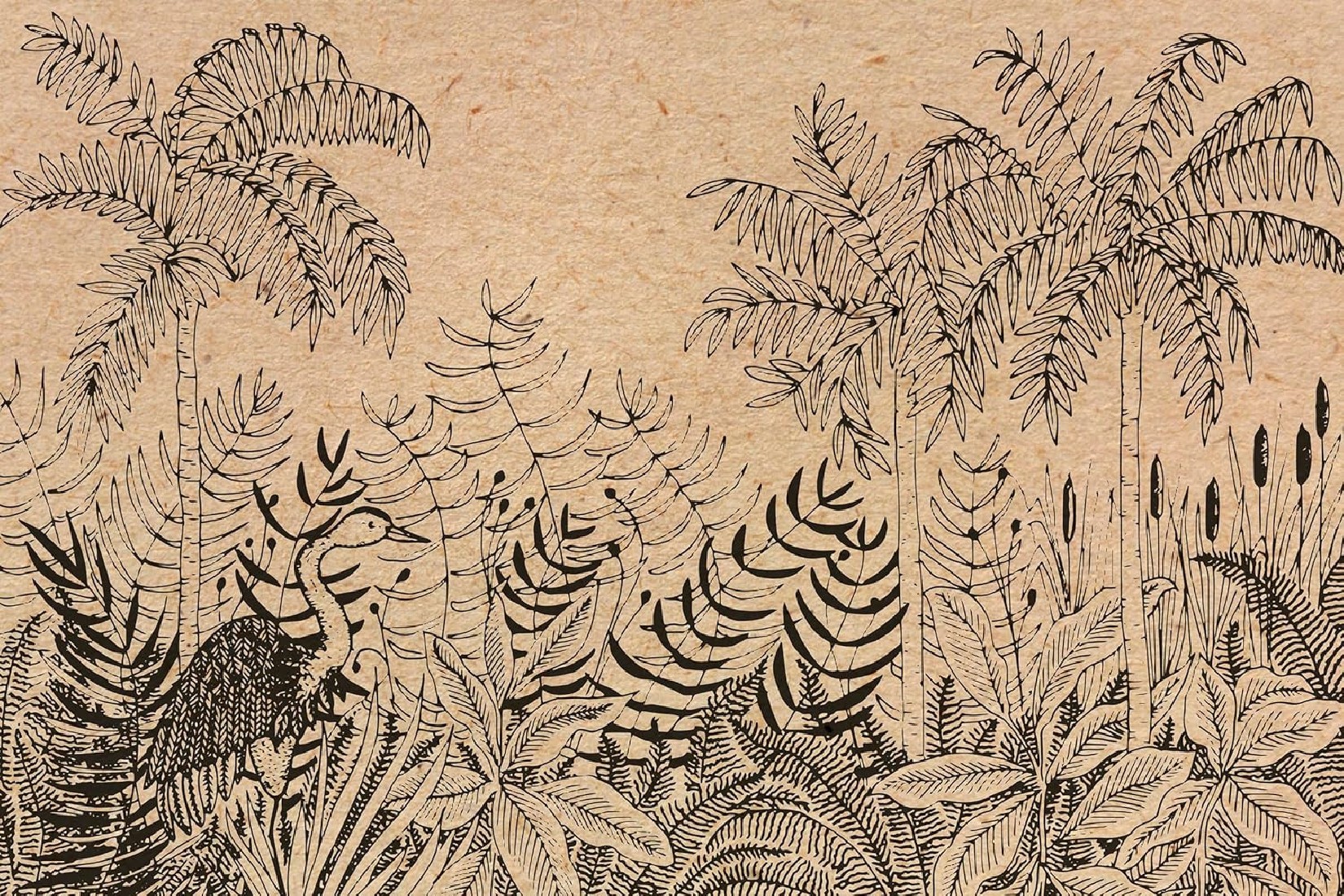 Clairefontaine Rhodia Le Cherry Blanc 116051C Cardboard Desk Mat 60 x 40 cm Natural Kraft Paper Home Office