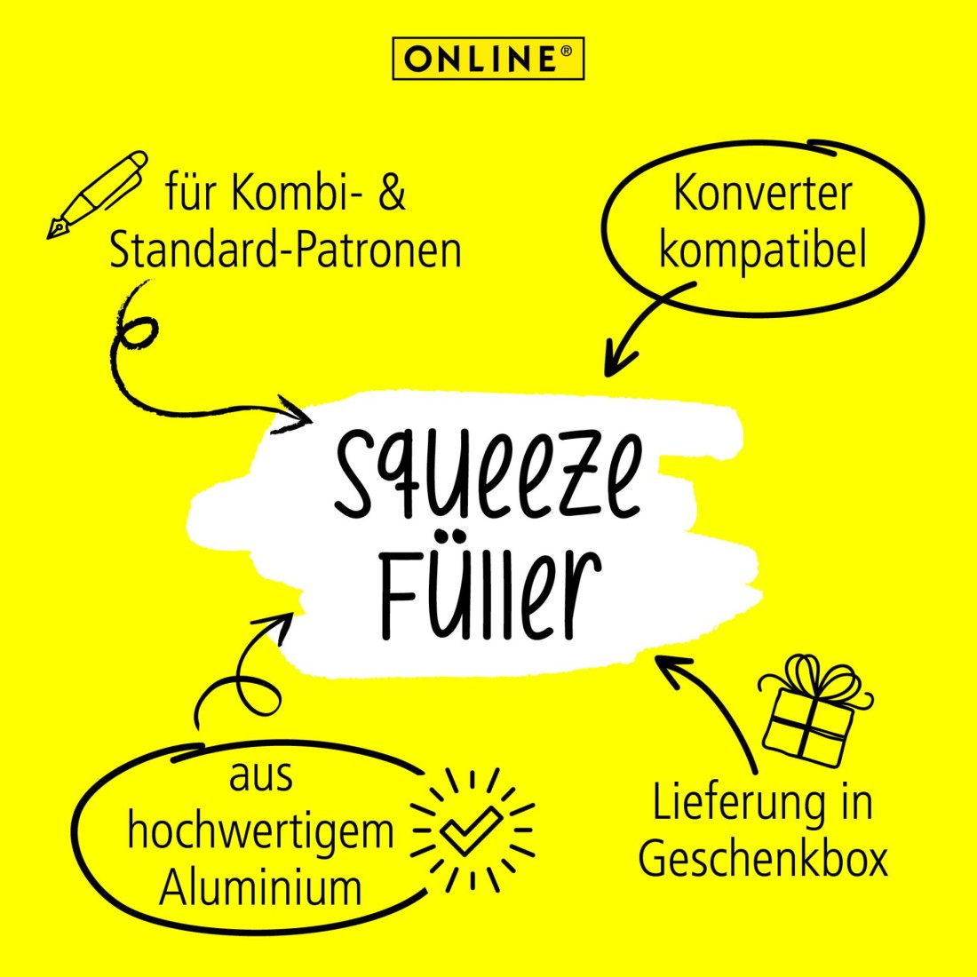 Online Filler Squeeze Rose 22032 Fountain pen