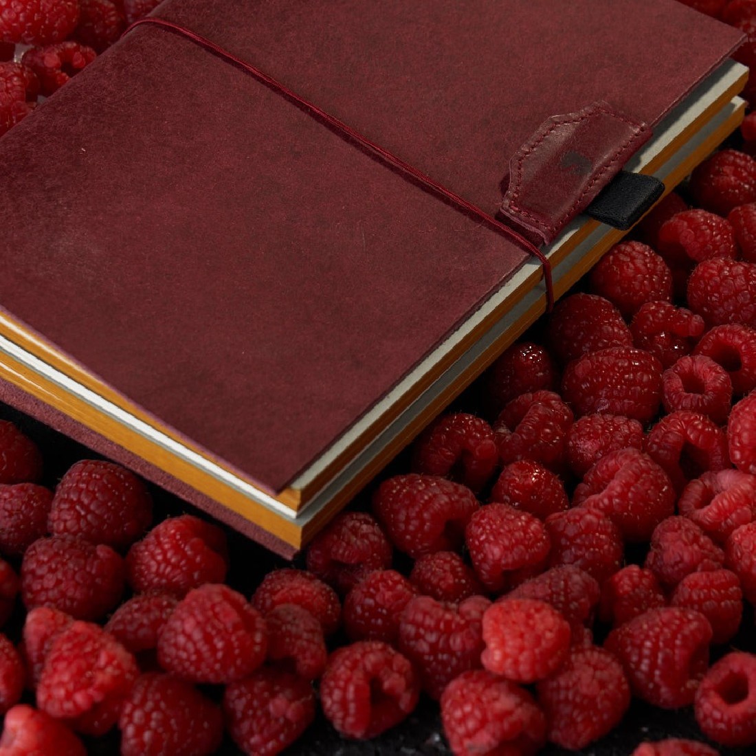 Paper Republic grand voyageur A4  berry red  leather journal.