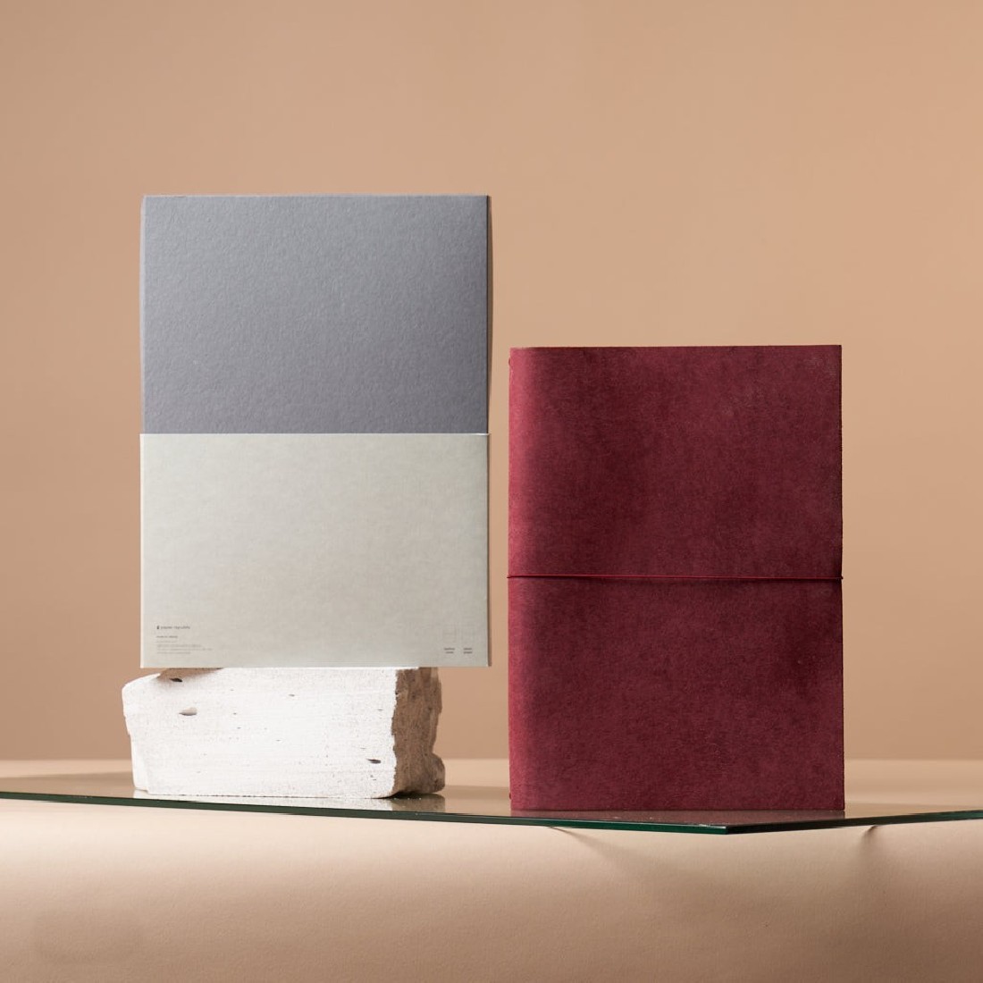 Paper Republic grand voyageur A4  berry red  leather journal.