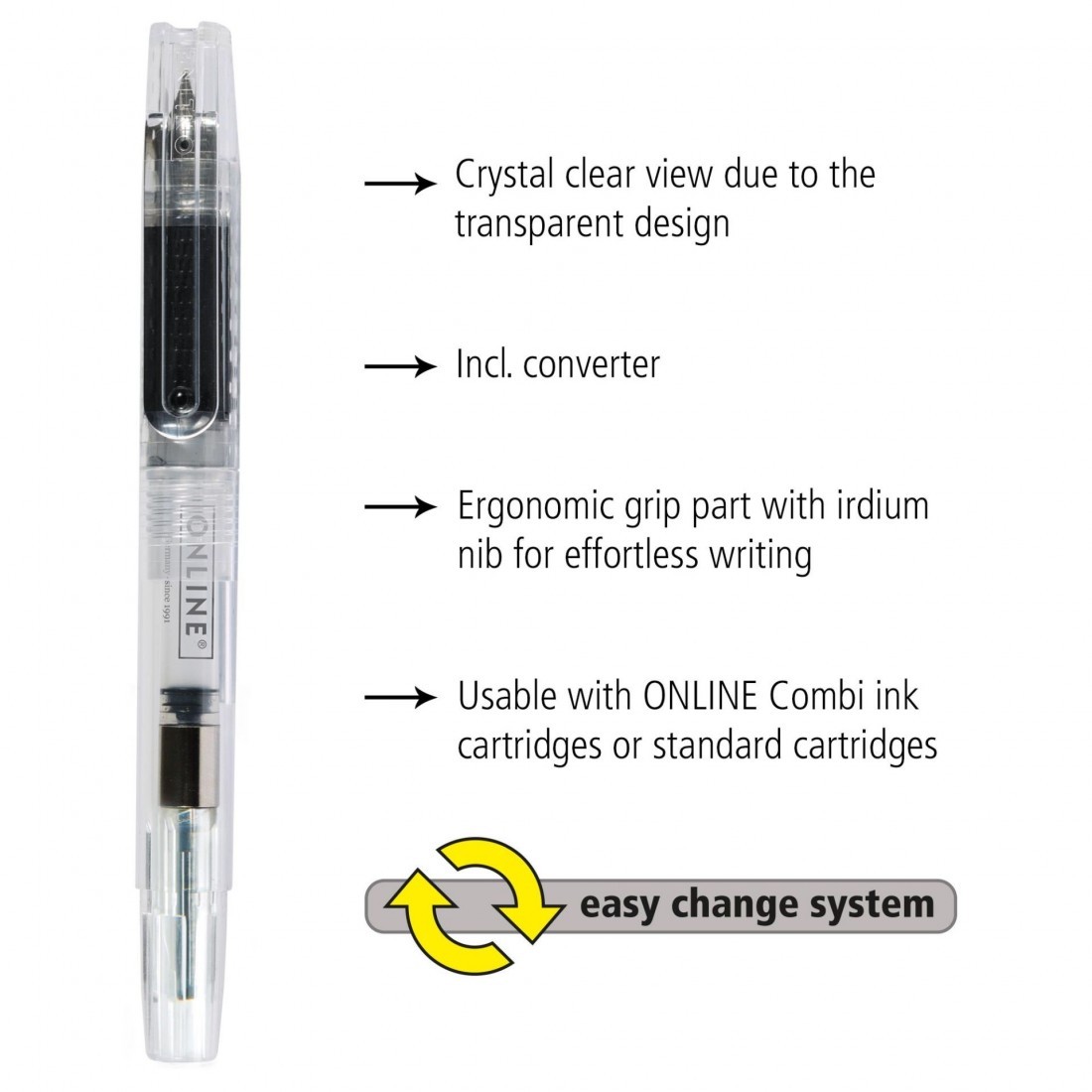 Fountain pen Bachelor Ice F with Converter 54115 Online