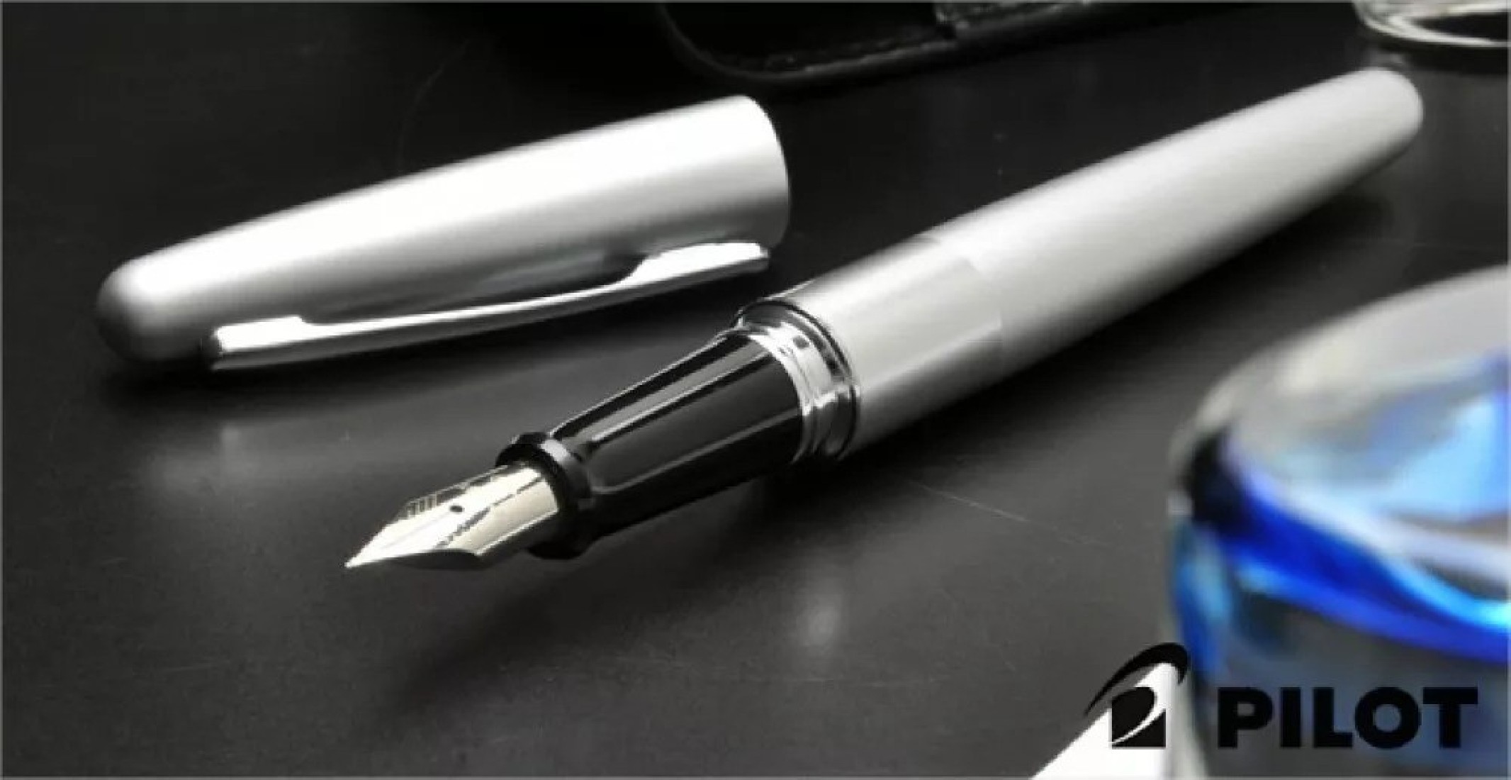 Pilot Cocoon Fountain Pen, silver Body FCO-3SR-S