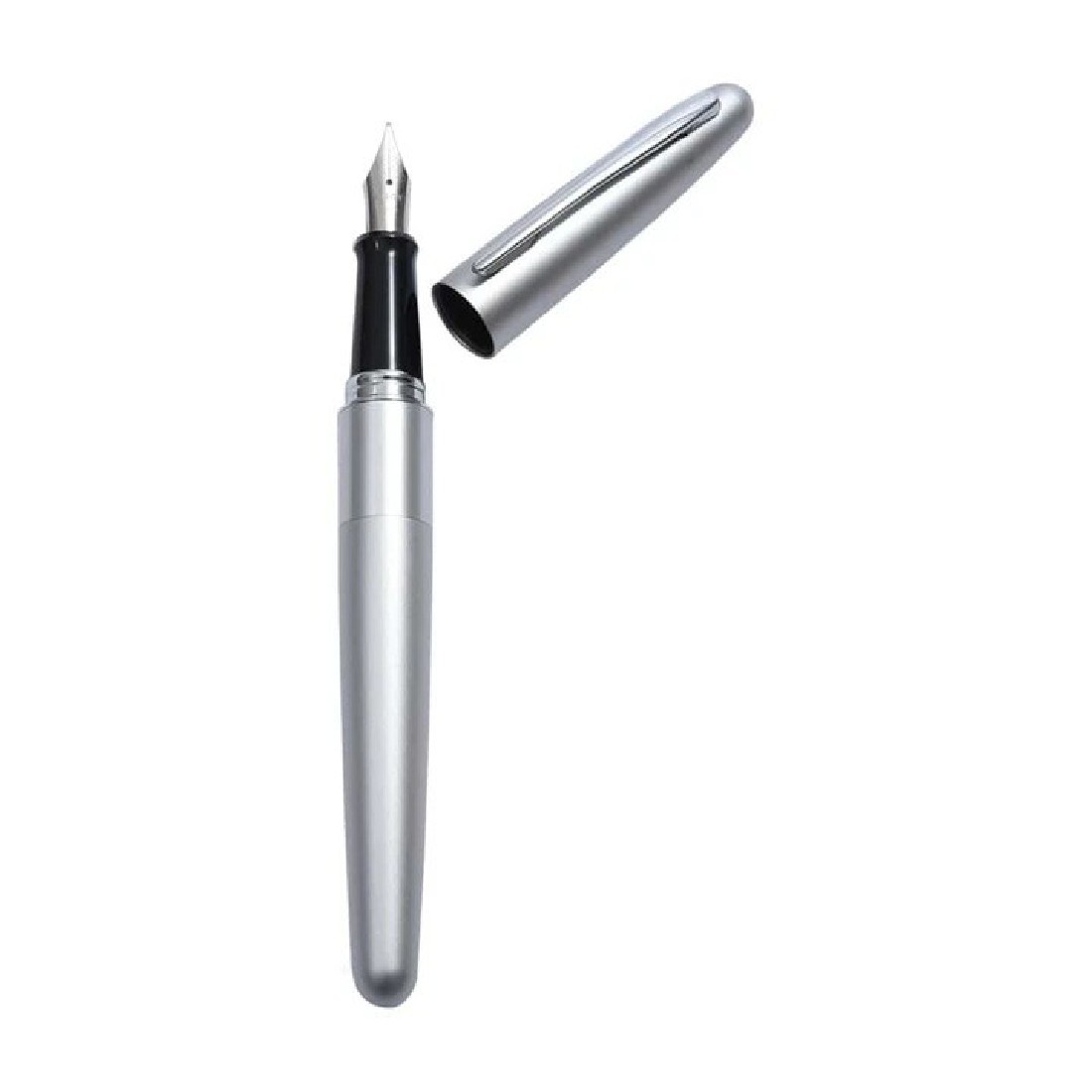 Pilot Cocoon Fountain Pen, silver Body FCO-3SR-S