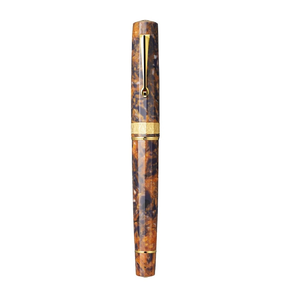 Omas Paragon Blue Saffron Gold Trim Fountain Pen