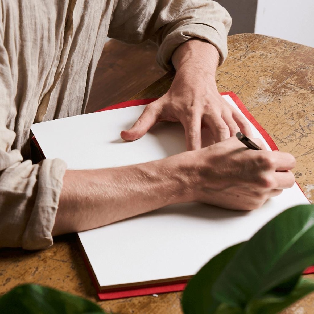 Paper Republic grand voyageur A4 red leather journal