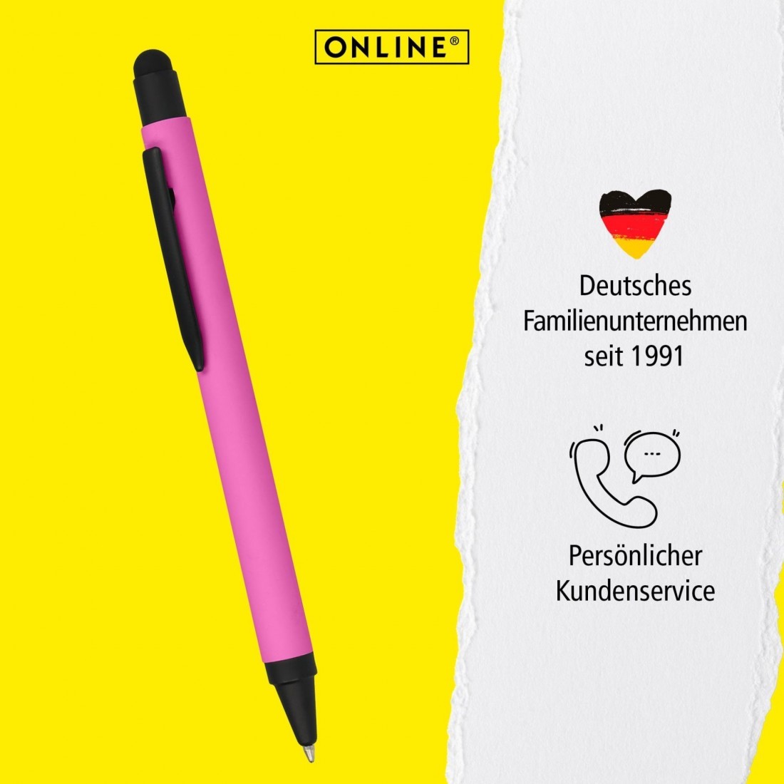 Online Ballpen ALU Stylus pink 32117