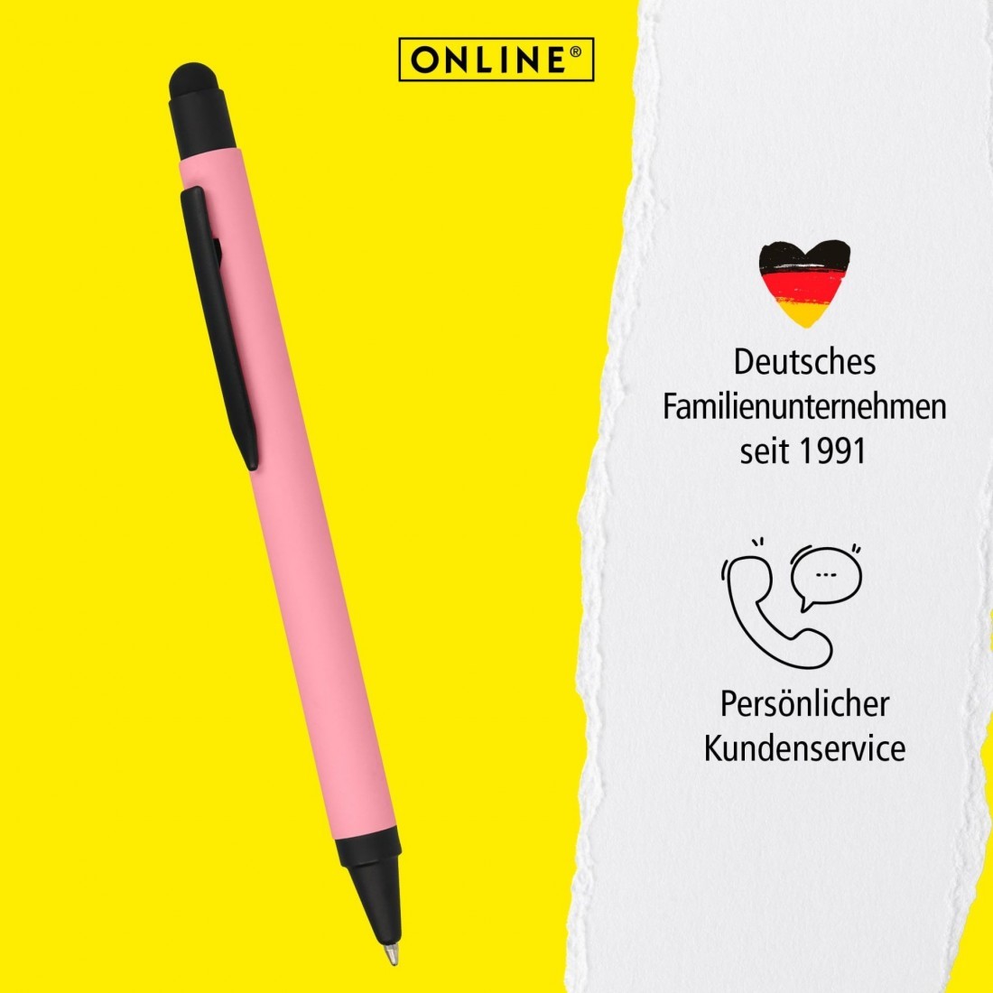 Online Ballpen ALU Stylus rose 32121