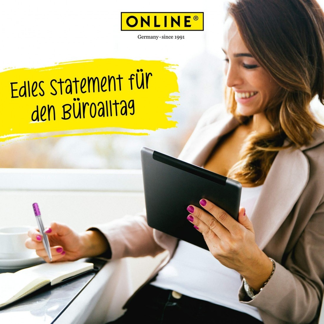 Online Ballpen Crystal Pen Turquoise, metal, in gift box 37079