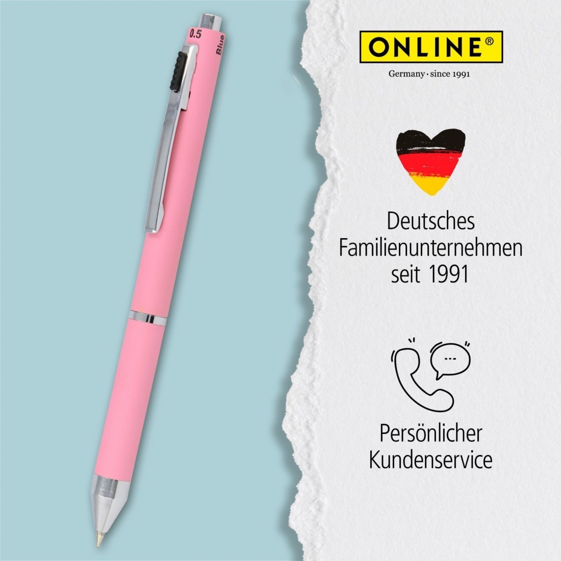 Online Ballpen Multipen 4-in-1 Rose 32075