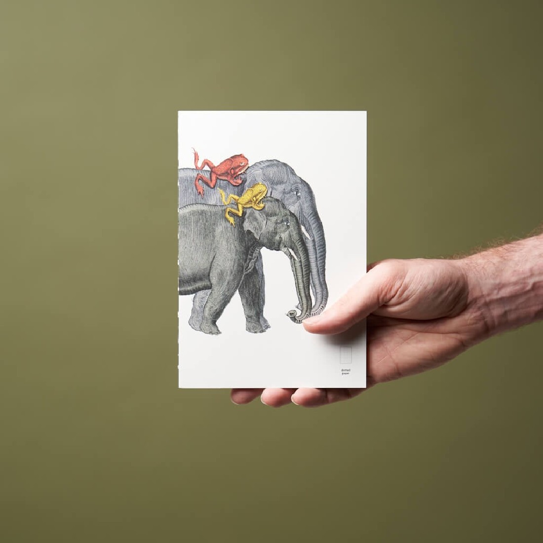 Paper Republic Animal Companions Elephants Book Refill XL Dotted Pap