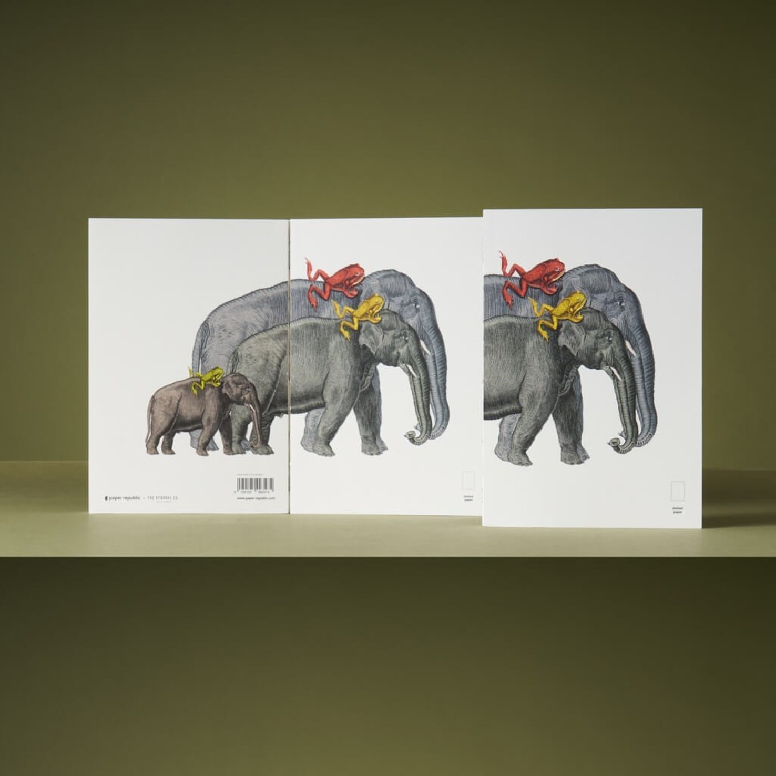 Paper Republic Animal Companions Elephants Book Refill XL Dotted Pap