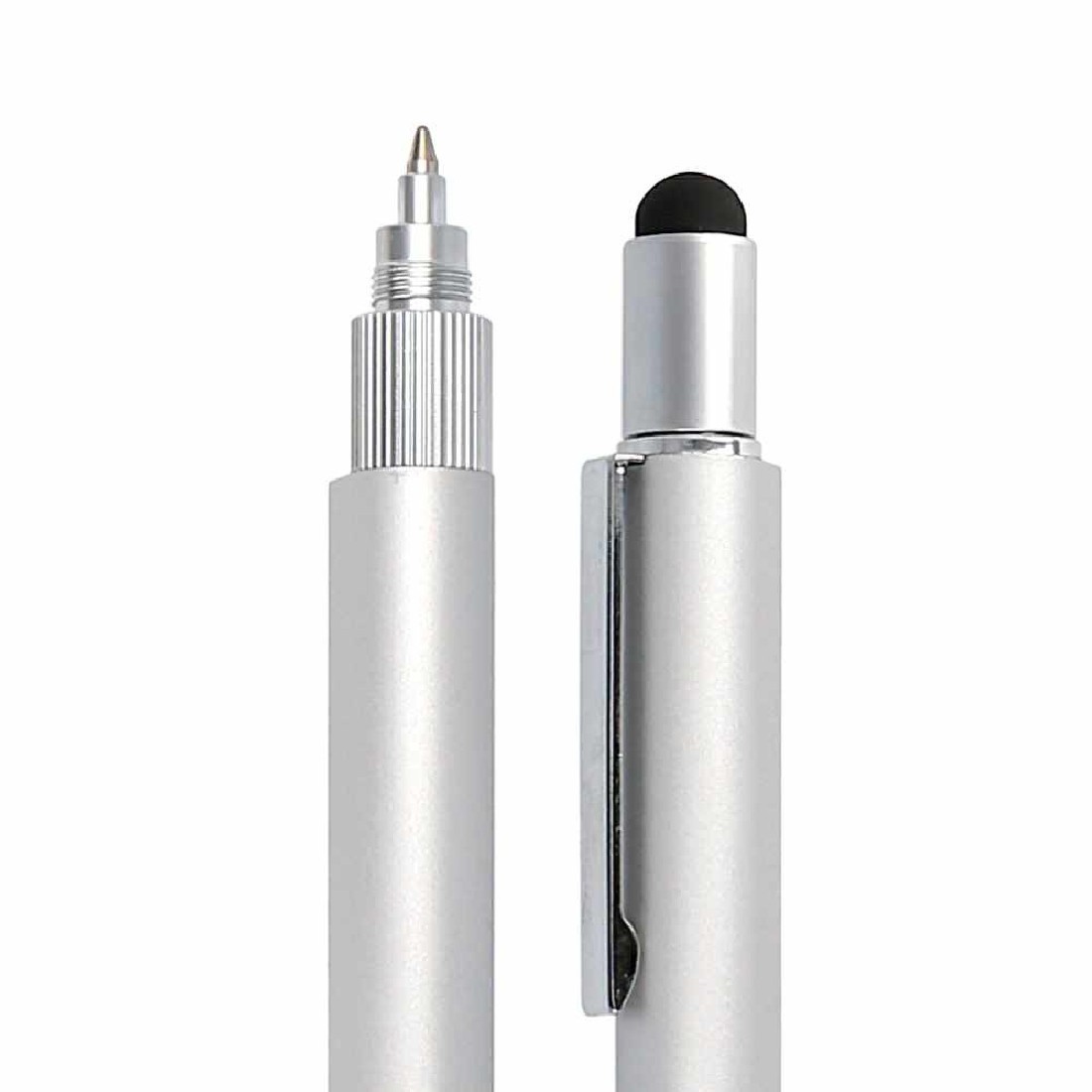 Online Multifunction pen 6 in 1, ballpen and tool, Silver, 70172