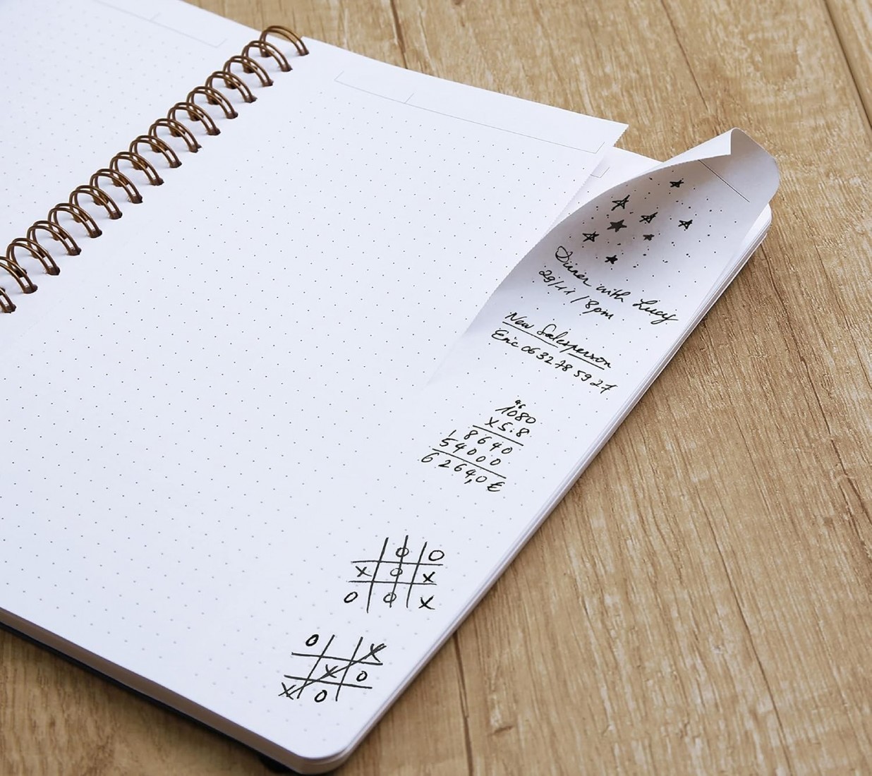 Clairefontaine Age Bag My.Notes 782332C Spiral Notebook with Removable Edges 16 x 21 cm 60 Sheets 90 g, Dotted Red