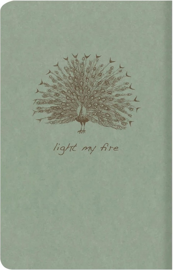 Clairefontaine Rhodia 107506C A Pique Book Stitched Thread Flying Spirit 11 x 17 cm 96 Pages Ruled Ivory Paper 90 Green Card Cover