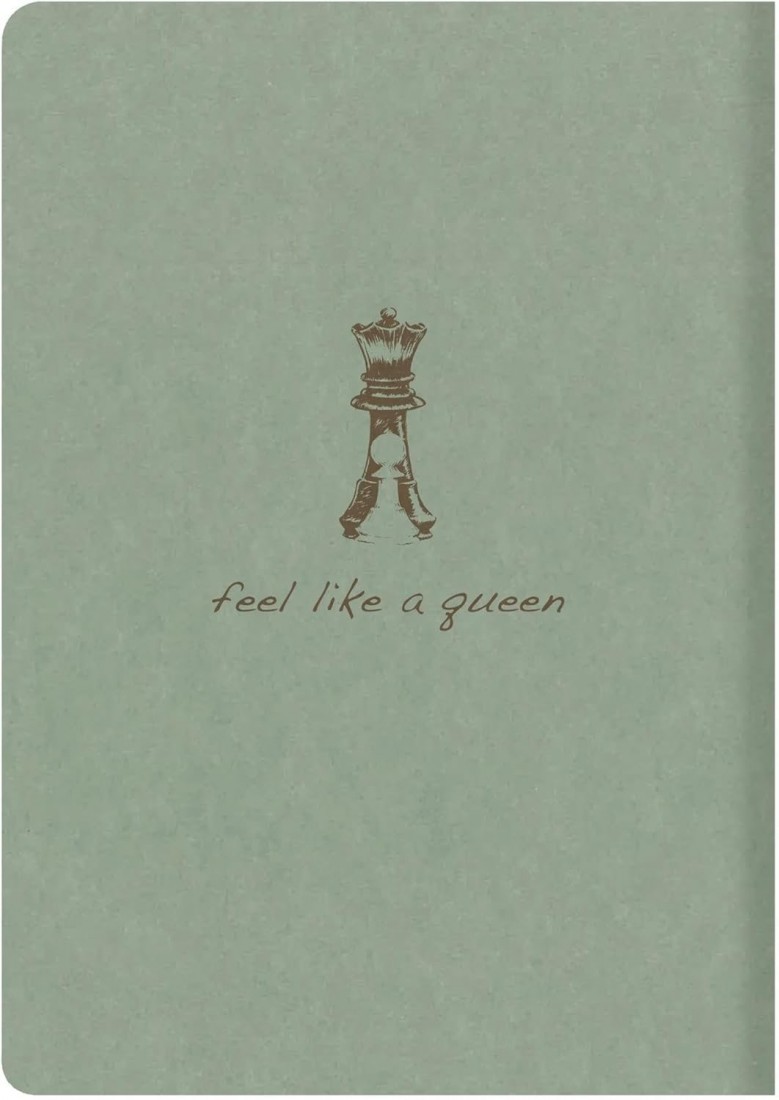 Clairefontaine 107536C - Flying Spirit Green Notebook Textile Stitching 14.8 x 21 cm 96 Pages Ruled  Ivory Paper 90g