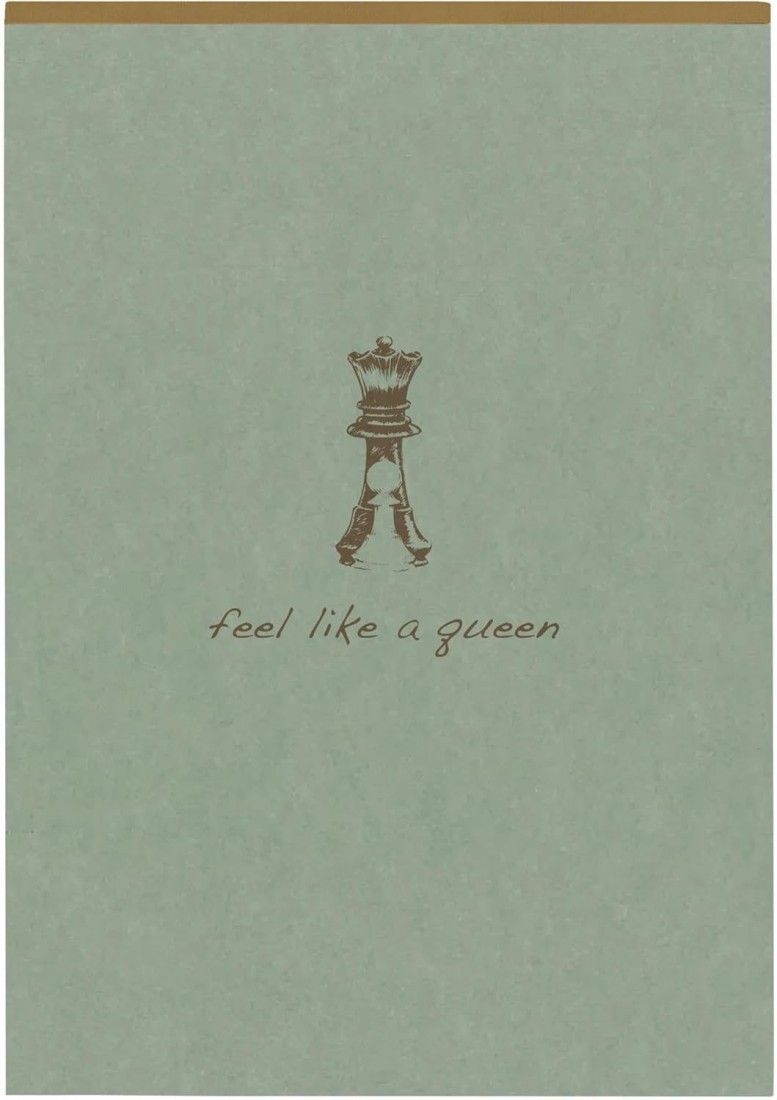 Clairefontaine - 107636C – A pad with glue head Flying Spirit A5, 14.8 x 21 cm, 140 pages, lined, removable, ivory paper, 90 g, cardboard cover, green