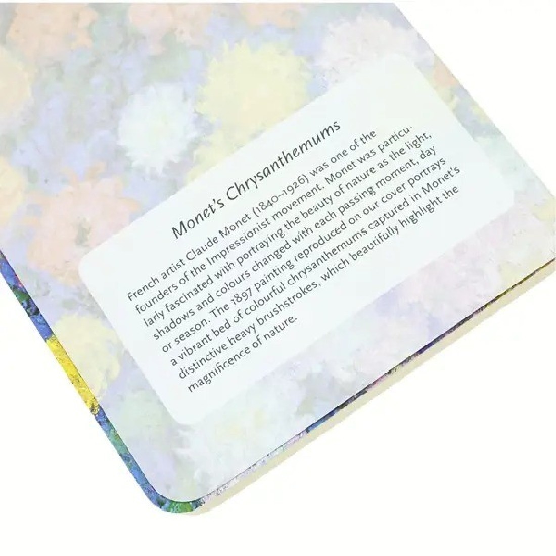 Paperblanks A6 ruled cahier Monets chrysanthemums