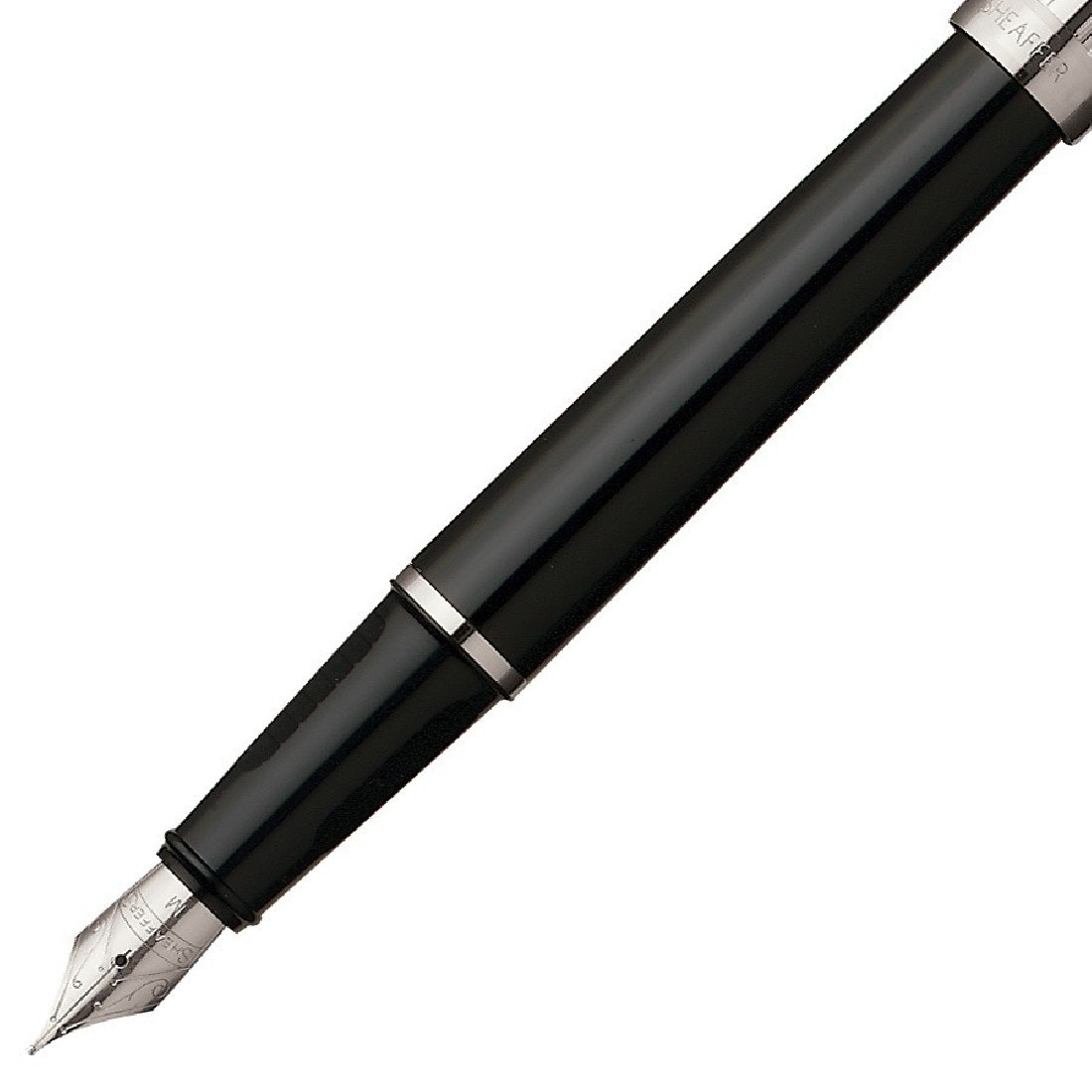 Sheaffer Prelude glossy black & chrome cap CT Fountain Pen 9134-0