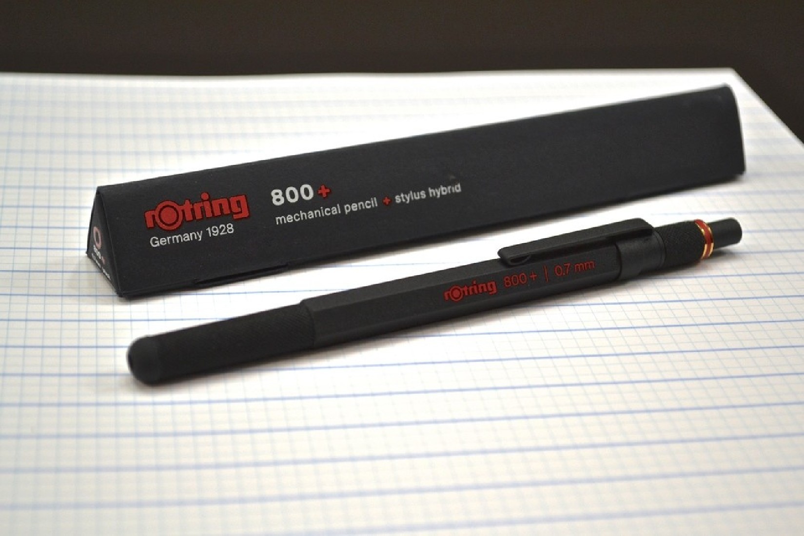 ROTRING 800+ BLACK 0,7mm (+ Stylus Hybrid) Mechanical Pencil