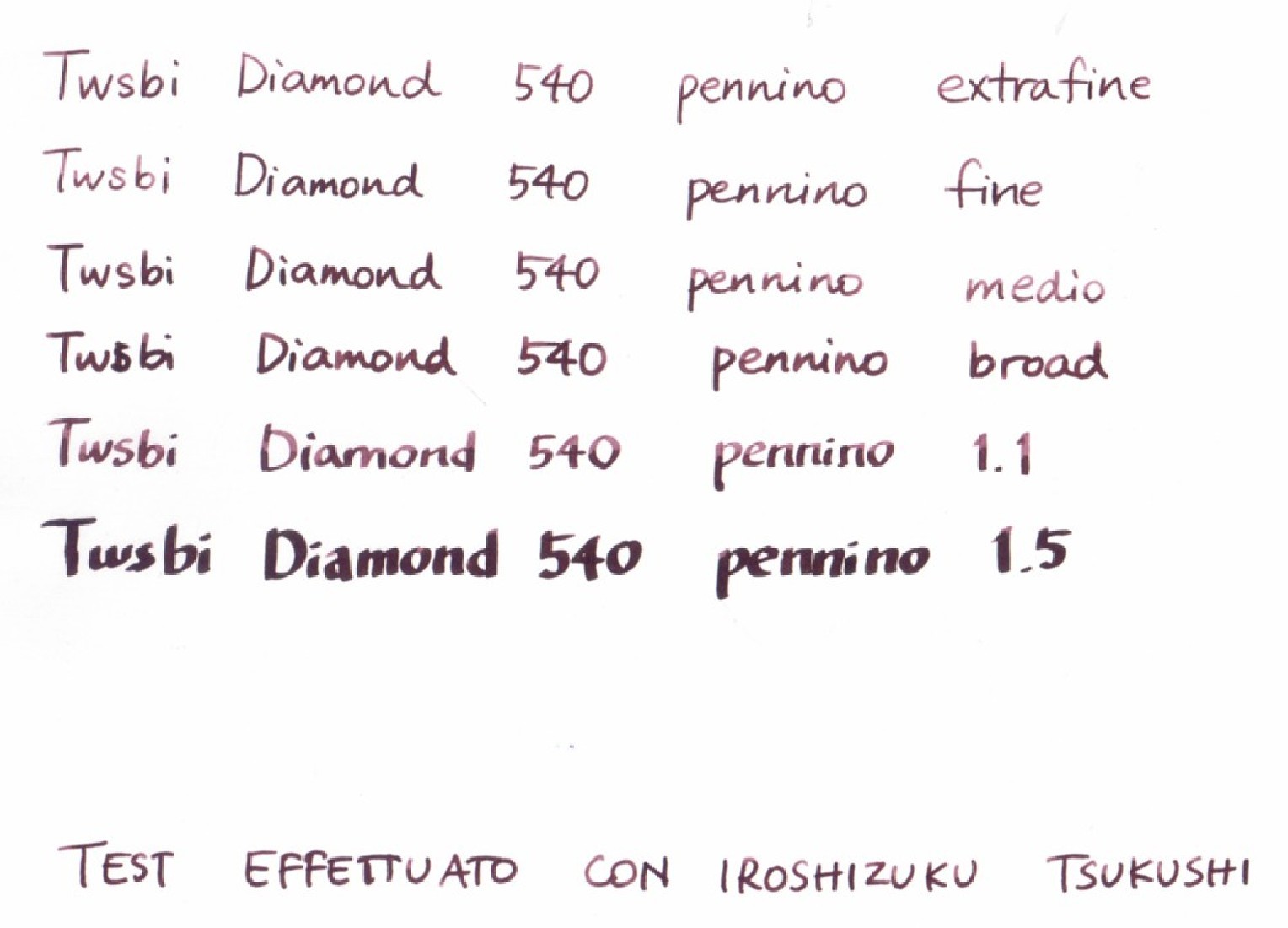 TWSBI Vac700R  Nib Set