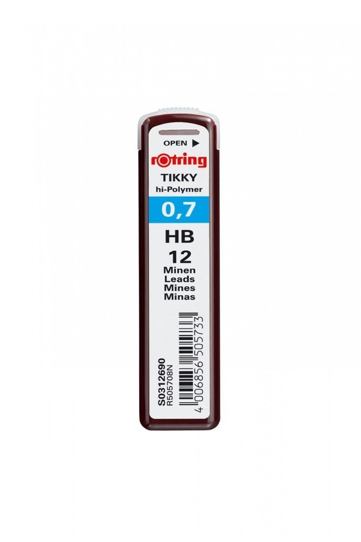Refill Leads Tikky Hi-Polymer 0.7mm HB Rotring