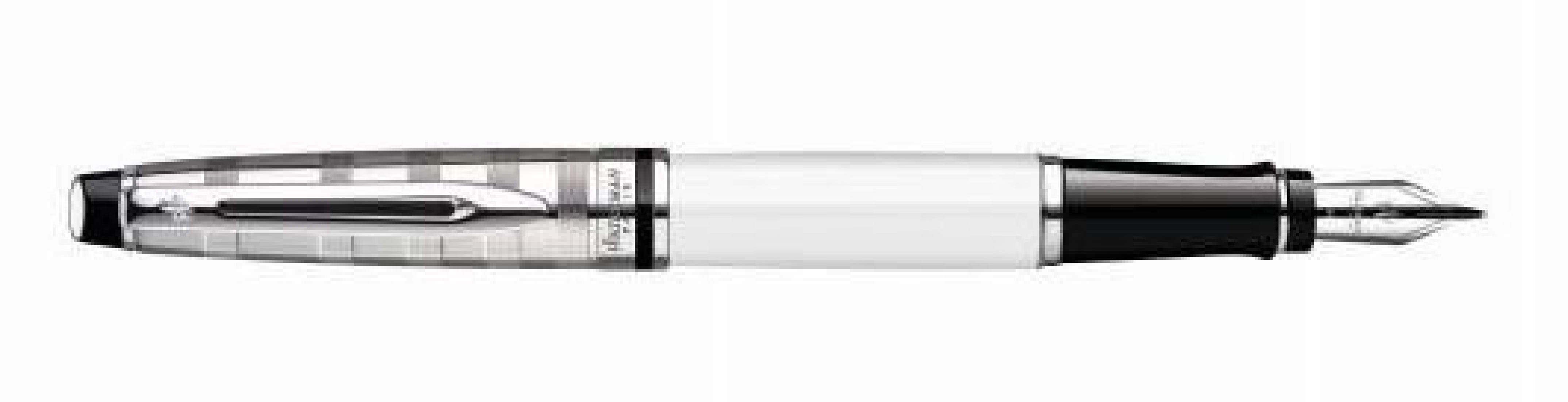 WATERMAN EXPERT 3 DELUXE WHITE CT FOUNTAIN PEN  S0952400