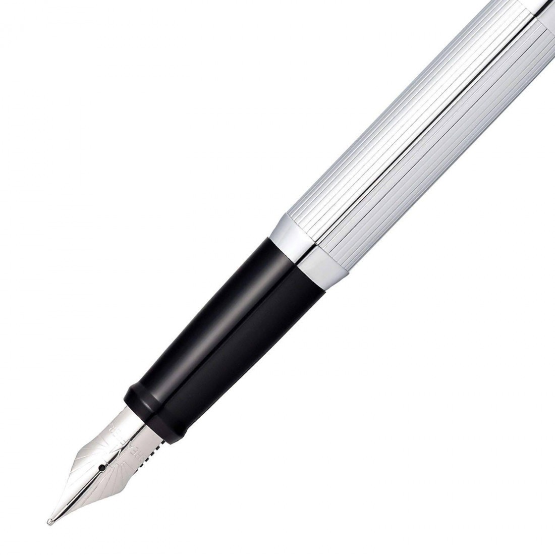 Sheaffer Sagaris fluted shinny chrome CT Fountain Pen 9481-0