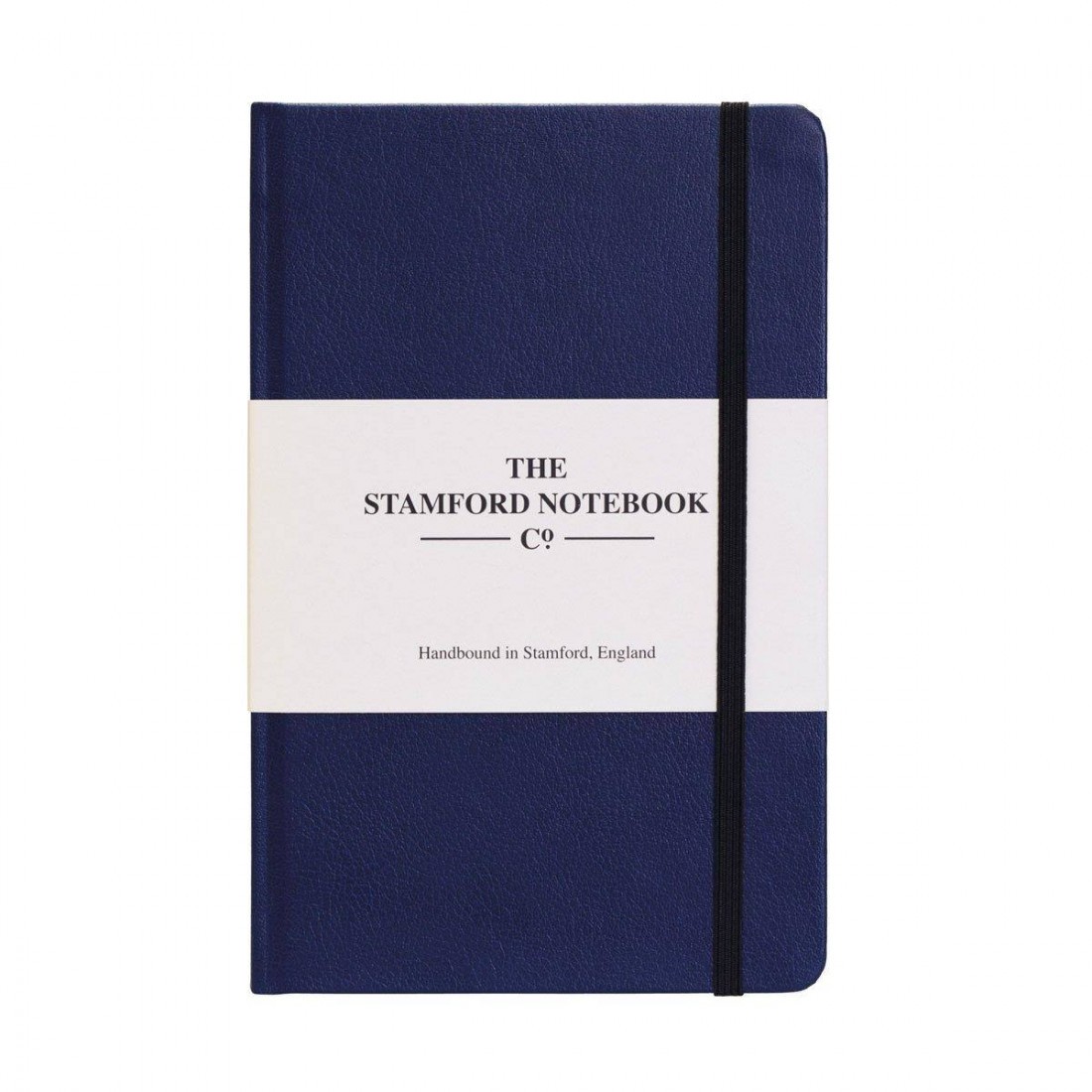 The recycled Leather Notebook Royal Blue Medium 13,5x21 Stamford