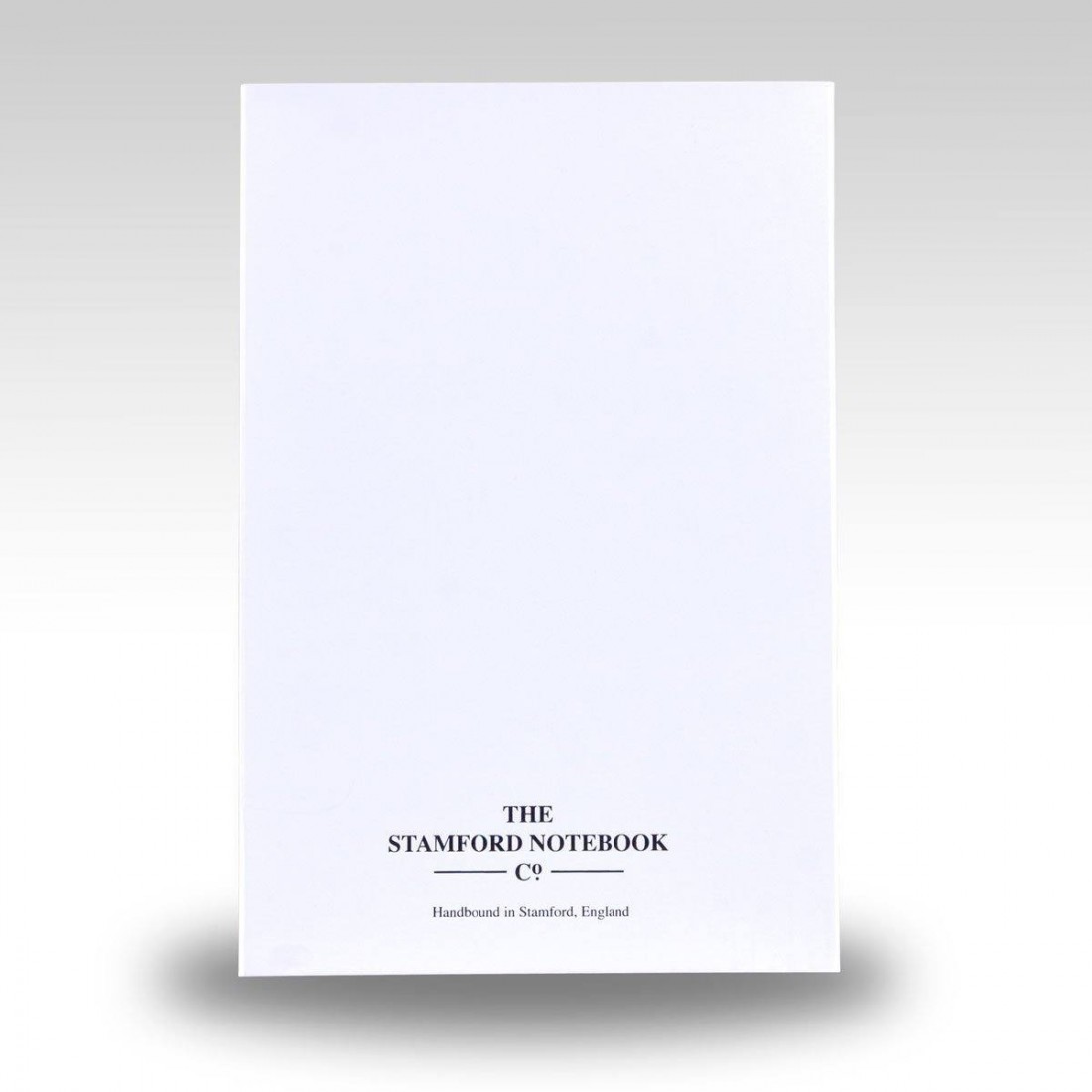 The recycled Leather Notebook Black Medium 13,5x21 Stamford