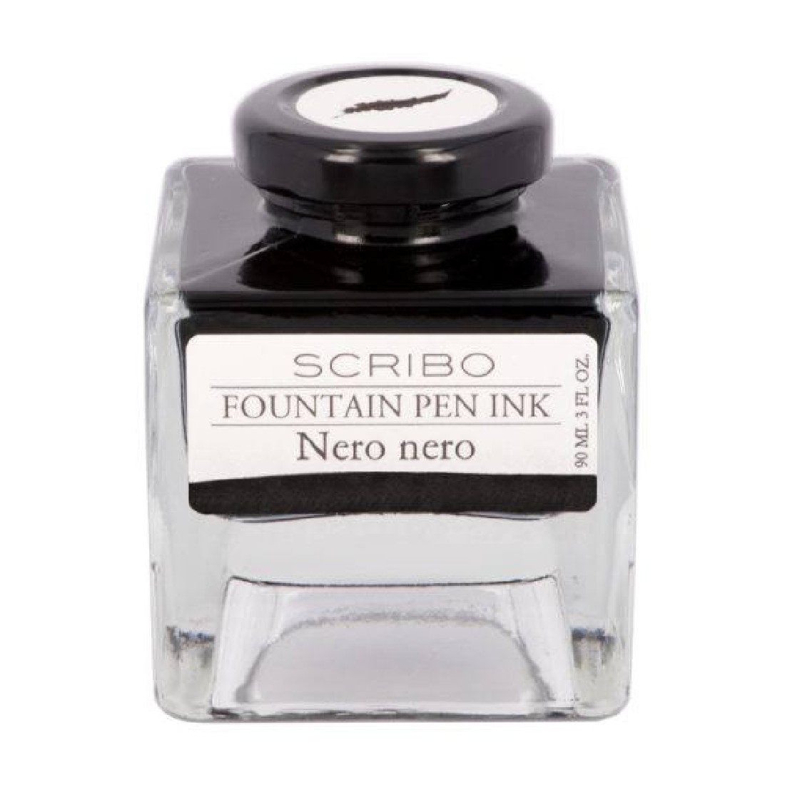 Scribo Nero Nero, deep and absolute 90ml bottle ink