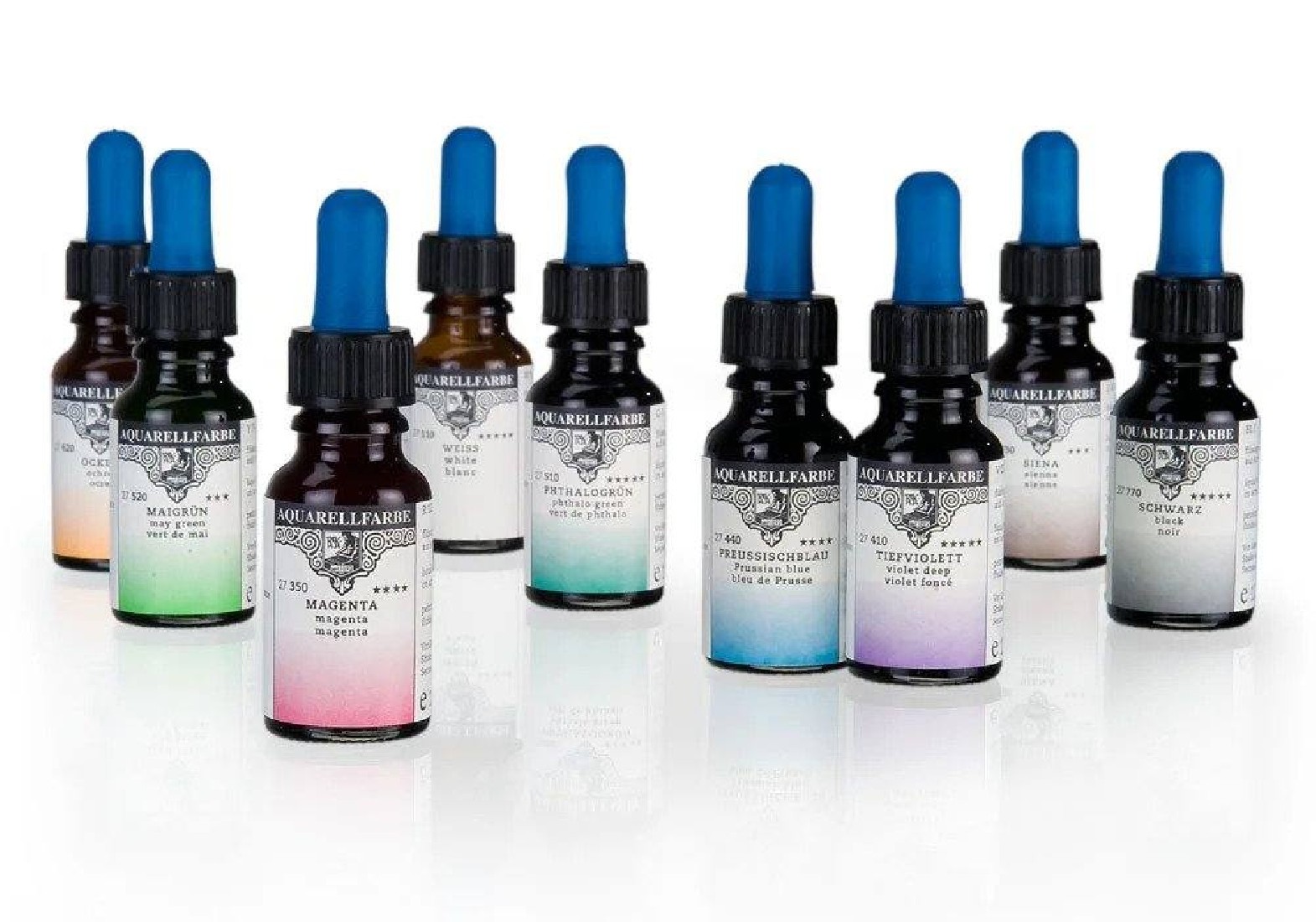 Rohrer & Klingner water colour for artists 12ml pipette bottle Umbra