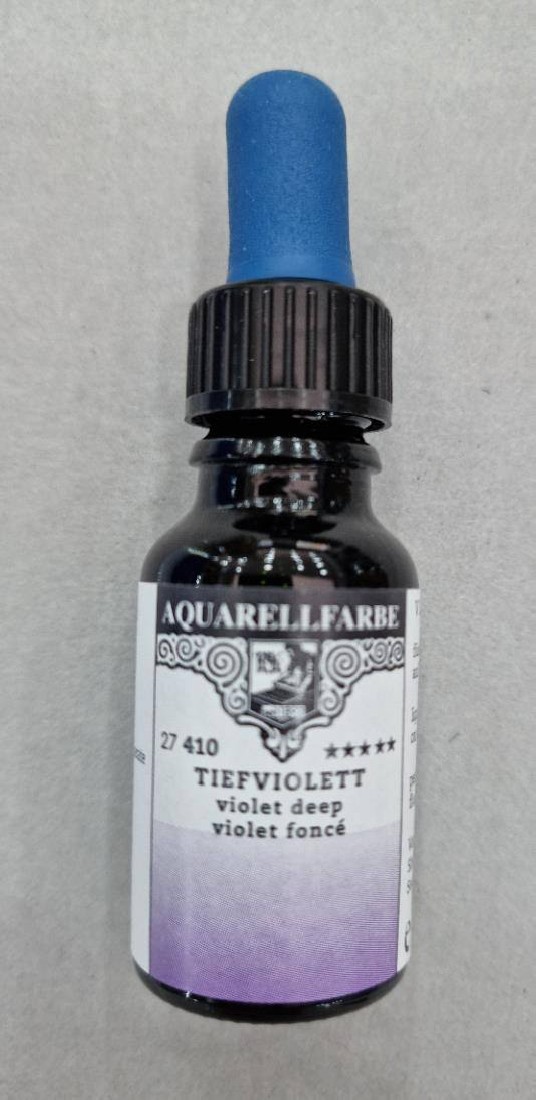 Rohrer & Klingner water colour for artists 12ml pipette bottle Violet deep