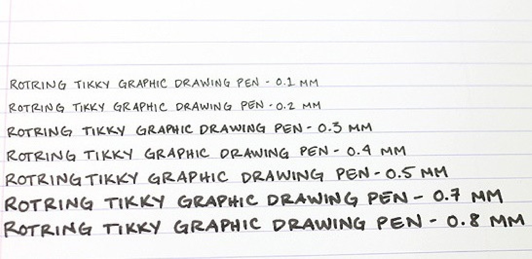 TIKKY GRAPHIC 0,5MM BLACK FINELINER ROTRING