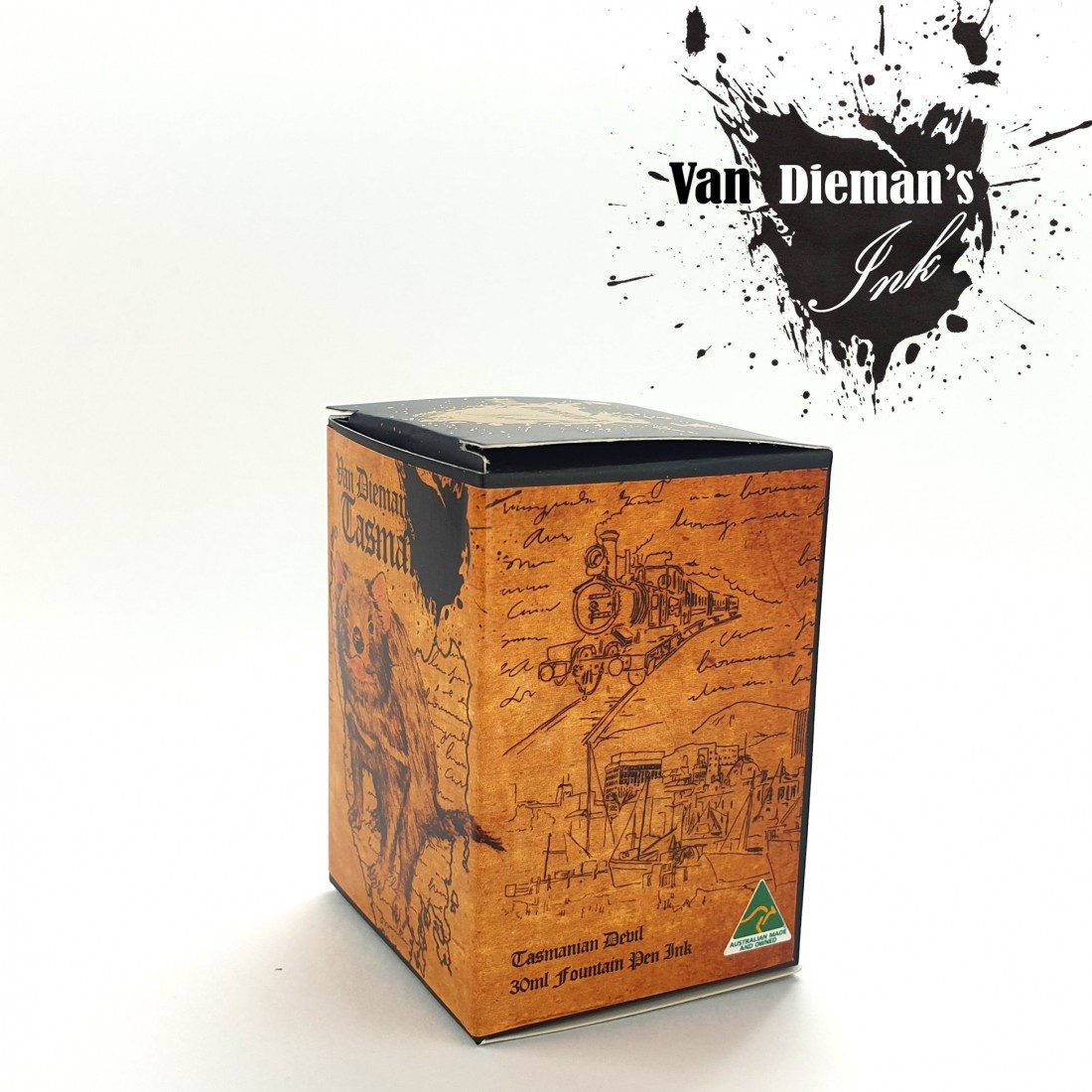 Van Diemans Tasmania - Tasmanian devil  - fountain pen 30ml Ink