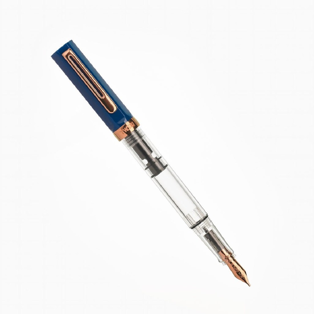 TWSBI ECO INDIGO BLUE WITH ROSE GOLD FOUNTAIN PEN